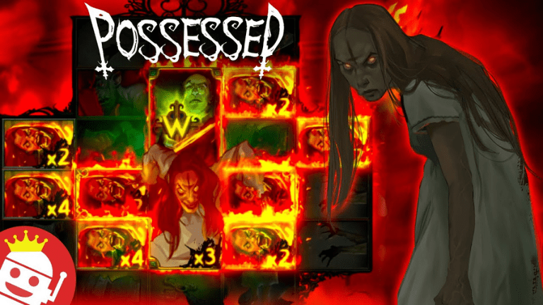 Possessed Free Spins round with stacking multipliers for high payouts.