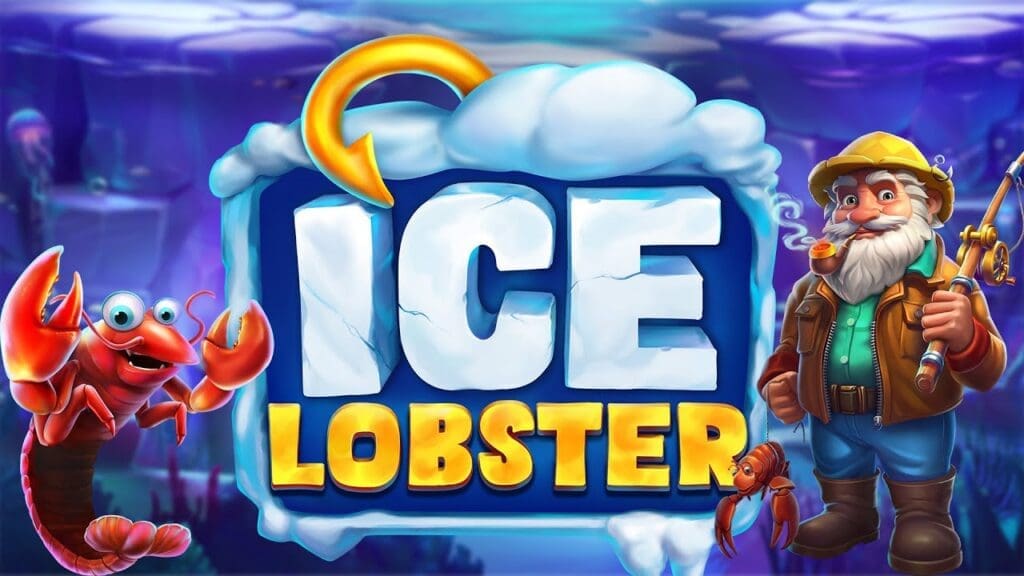 Ice Lobster Slot reels with icy underwater symbols and treasures.